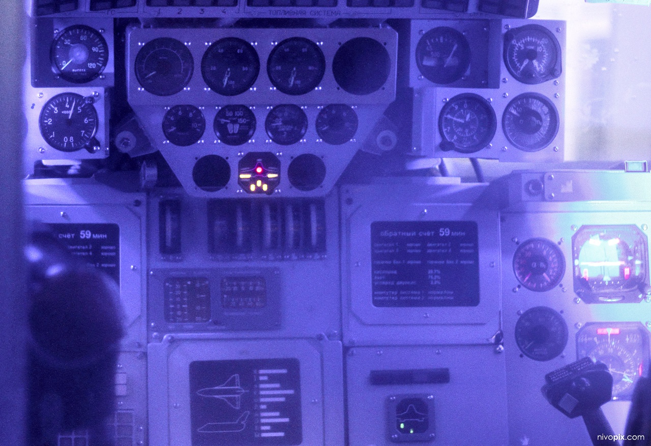 Buran space shuttle cockpit