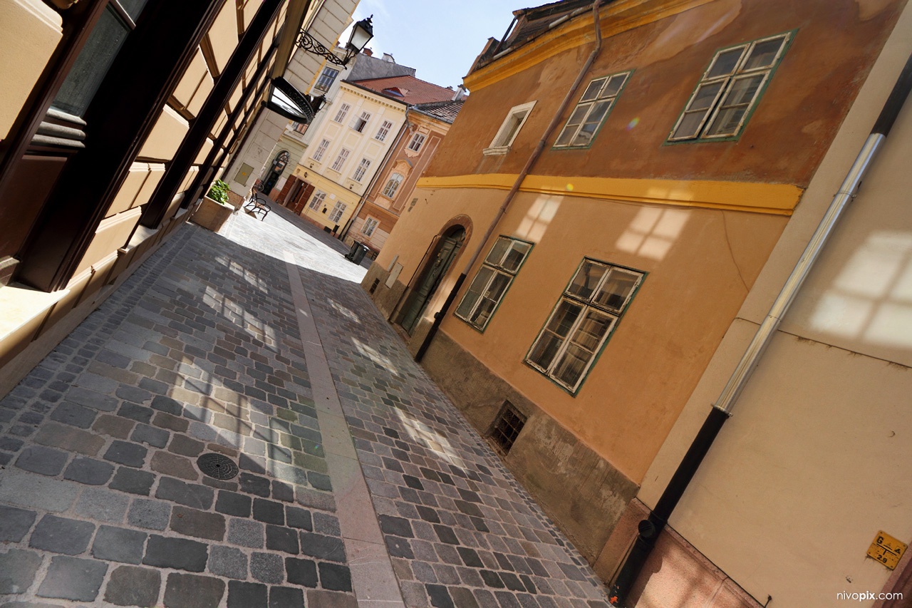 small street in Győr
