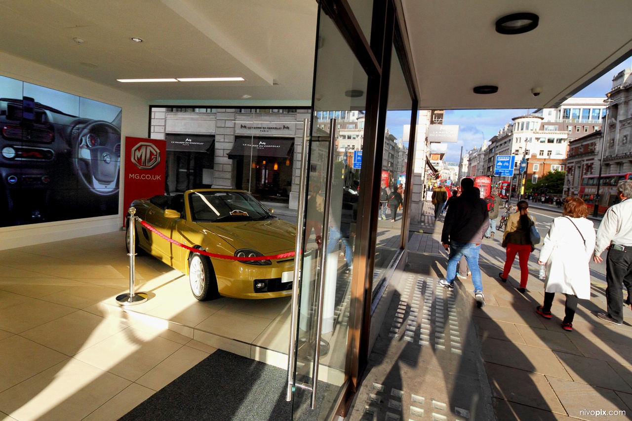 MG showroom, Piccadilly