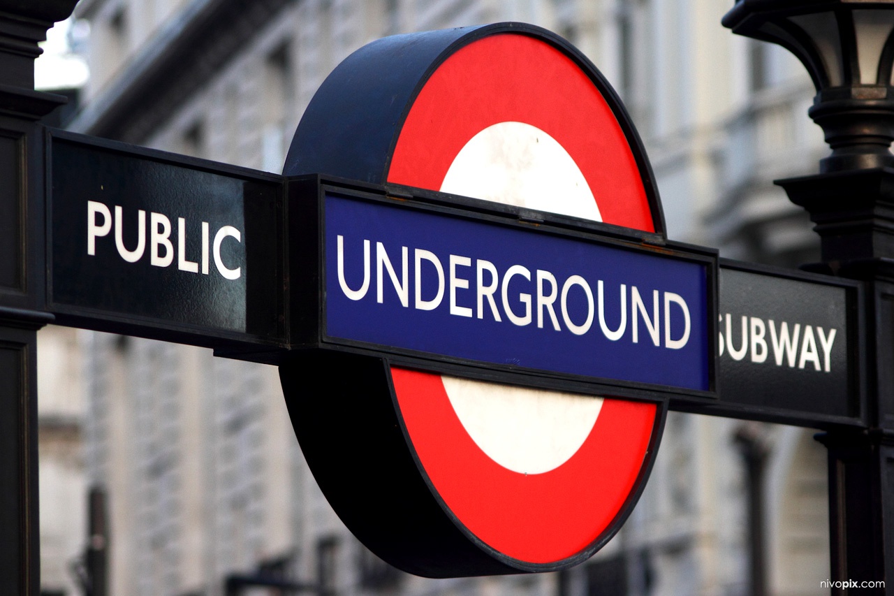 Public Underground Subway sign, London
