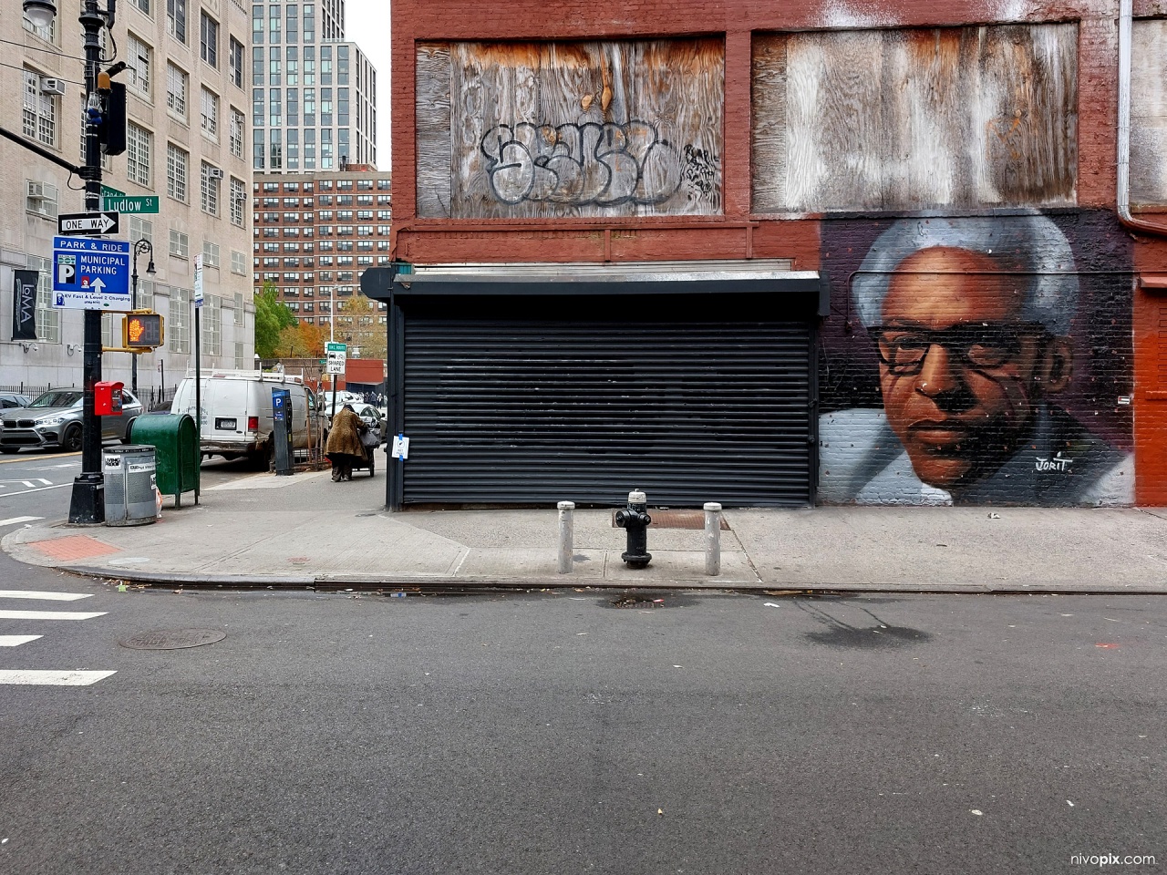 Bayard Rustin mural, New York, Lower Eastside