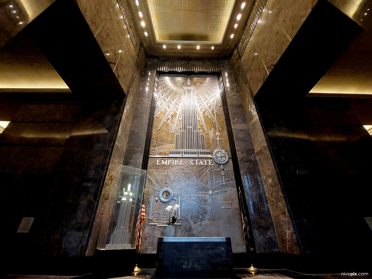 The Empire State Building's Art Deco Lobby