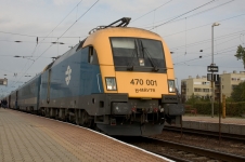 Wiener Walzer Euronight train with MÁV 470 class Siemens ES64U2 locomotive