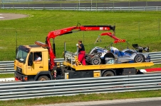 HOPE Polevision Racing's LMP2 car - crashed