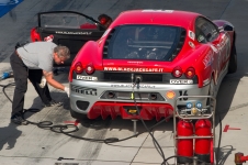 Ferrari F430 Challenge at Hungaroring's pit