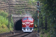 Nohab leaves Déli tunnel (Déli alagút)
