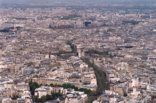 Arc de Triomphe from the Eiffel Tower