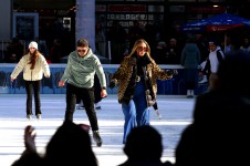 Ice skating at Bryant Park